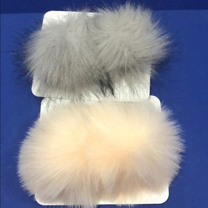 Aldo Pom Pom clip ons